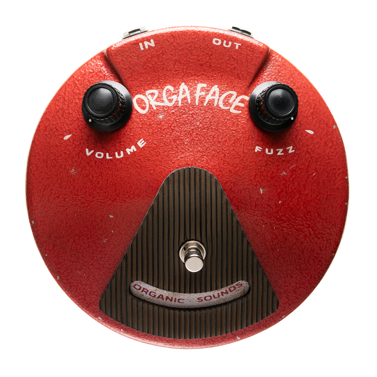 ORGA FACE Silicon / Aged Red / White text | Organic Sounds
